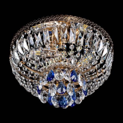 Люстра Милан Астра №3 синяя в Кирове Гусь Хрустальный