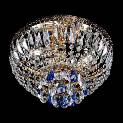 Люстра Милан Астра №3 синяя в Кирове Гусь Хрустальный