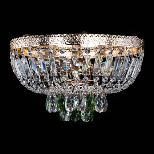 Люстра Милан Астра №3 зеленая в Кирове Гусь Хрустальный