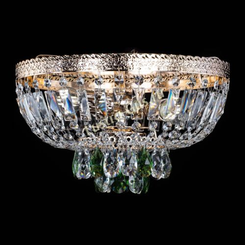 Люстра Милан Астра №3 зеленая в Кирове Гусь Хрустальный