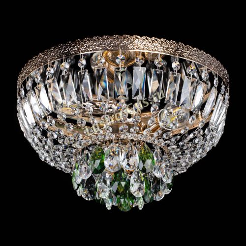 Люстра Милан Астра №3 зеленая в Кирове Гусь Хрустальный