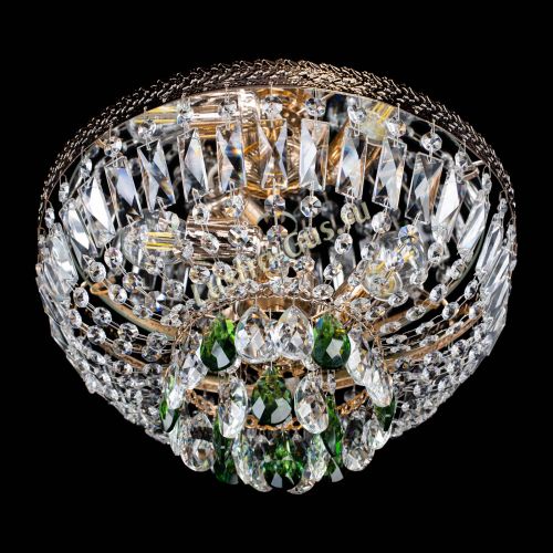 Люстра Милан Астра №3 зеленая в Кирове Гусь Хрустальный