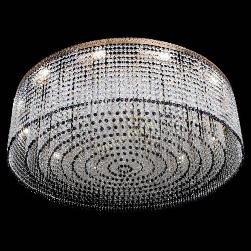 Люстра Милан капель №12 черная в Кирове Гусь Хрустальный