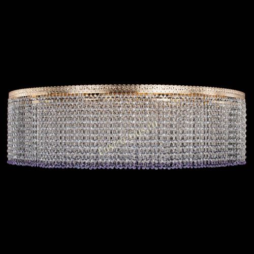 Люстра Милан капель №12 фиолетовая в Кирове Гусь Хрустальный