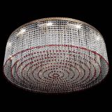 Люстра Милан капель №12 красная в Кирове