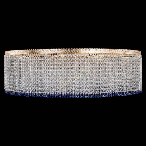 Люстра Милан капель №12 синяя в Кирове Гусь Хрустальный