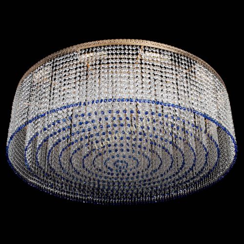 Люстра Милан капель №12 синяя в Кирове Гусь Хрустальный