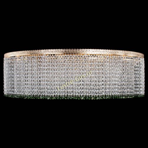 Люстра Милан капель №12 зеленая в Кирове Гусь Хрустальный