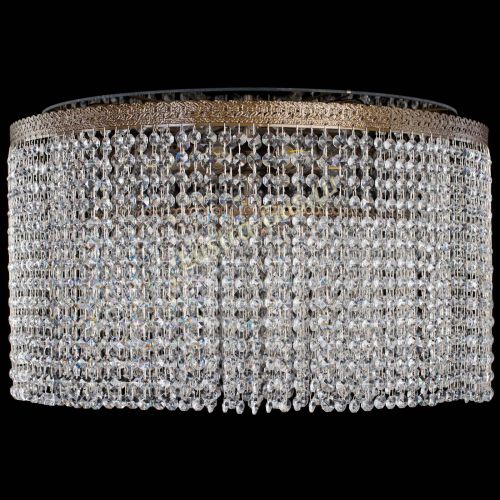 Люстра Милан капель оптикон под бронзу с зеркалом в Кирове Гусь Хрустальный