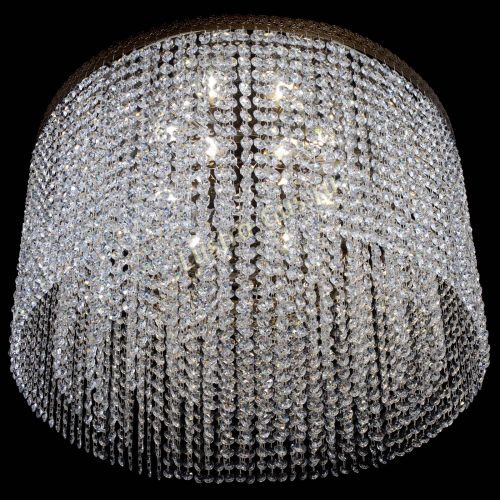 Люстра Милан капель оптикон под бронзу с зеркалом в Кирове Гусь Хрустальный