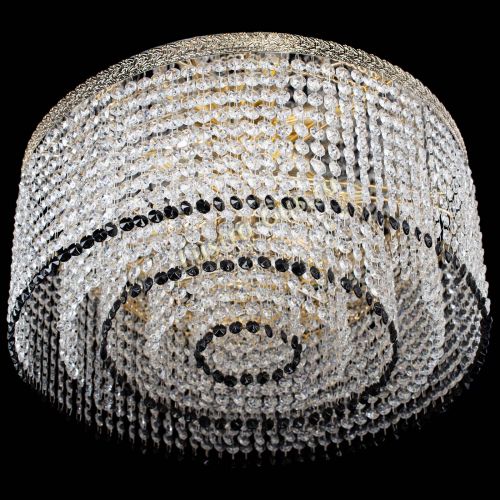 Люстра Милан капель оптикон Черная в Кирове Гусь Хрустальный