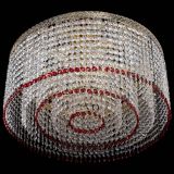 Люстра Милан капель оптикон Красная в Кирове