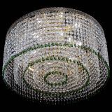 Люстра Милан капель оптикон Зеленая в Кирове