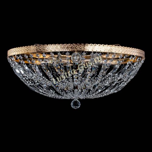 Люстра Милан Купол с пластинками №6 в Кирове Гусь Хрустальный