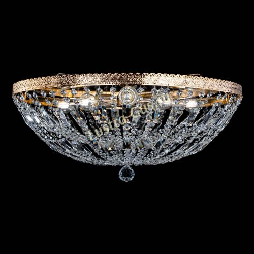 Люстра Милан Купол с пластинками №6 в Кирове Гусь Хрустальный