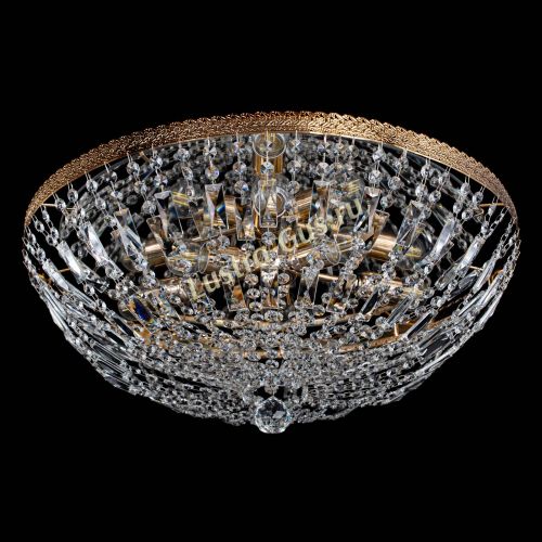 Люстра Милан Купол с пластинками №6 в Кирове Гусь Хрустальный