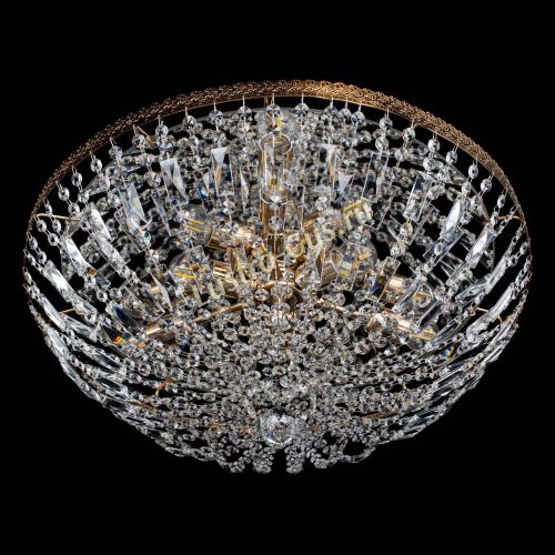 Люстра Милан Купол с пластинками №6 в Кирове Гусь Хрустальный