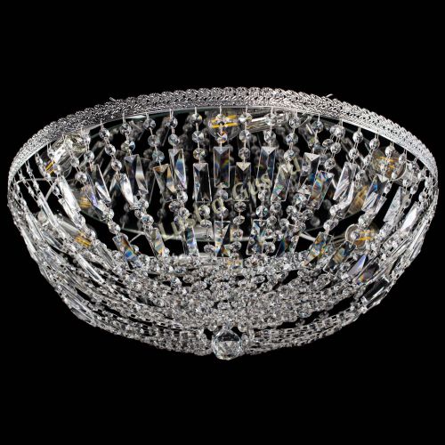 Люстра Милан Купол с пластинками №6 в Кирове Гусь Хрустальный