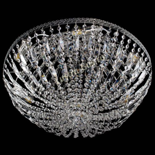 Люстра Милан Купол с пластинками №6 в Кирове Гусь Хрустальный