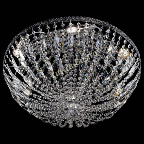 Люстра Милан Купол с пластинками №6 в Кирове Гусь Хрустальный