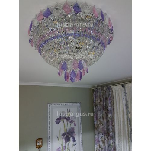 Люстра Катерина дубик цветная в Кирове Гусь Хрустальный