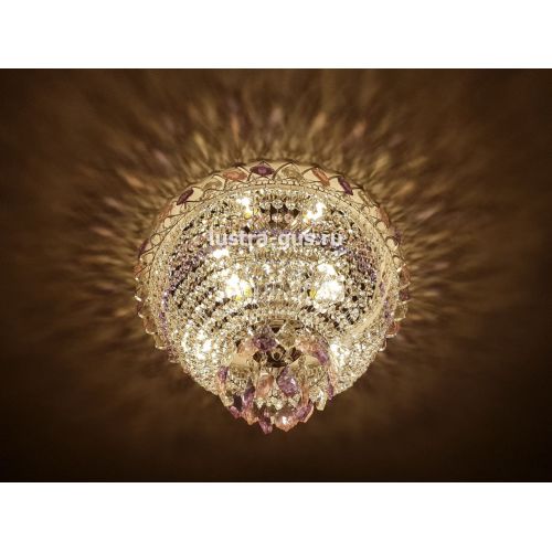 Люстра Катерина дубик цветная в Кирове Гусь Хрустальный