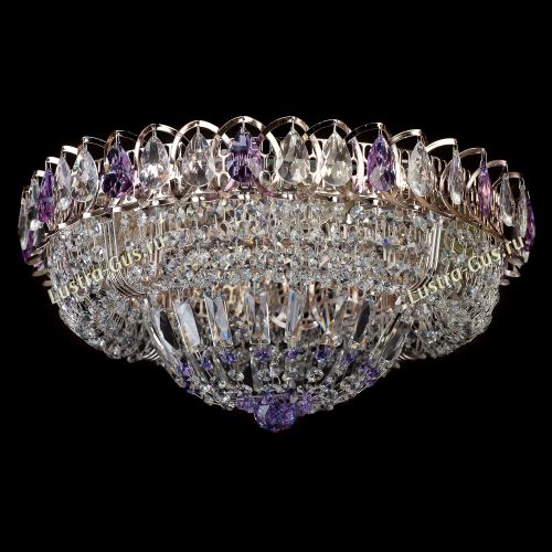 Люстра Кольцо Классика фиолетовая в Кирове Гусь Хрустальный