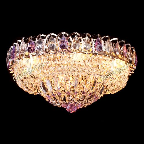 Люстра Кольцо Классика фиолетовая в Кирове Гусь Хрустальный