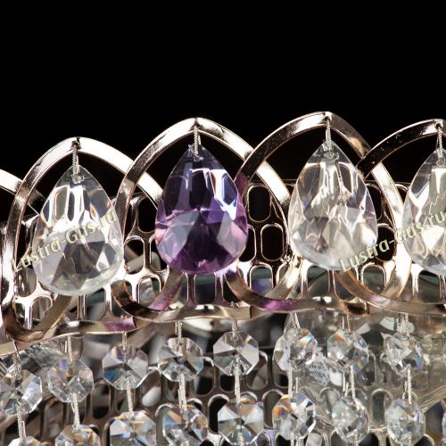 Люстра Кольцо Классика фиолетовая в Кирове Гусь Хрустальный