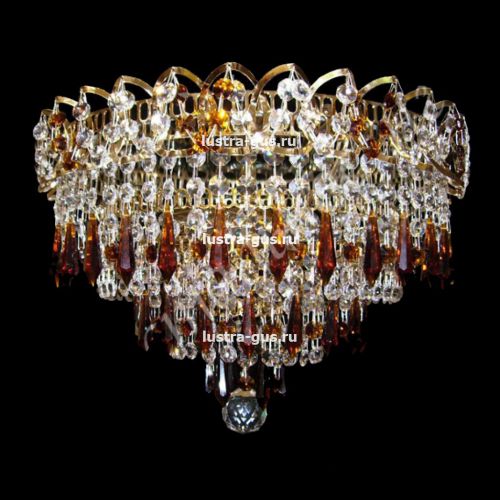 Люстра Крокус большой карандаш цветная  в Кирове Гусь Хрустальный