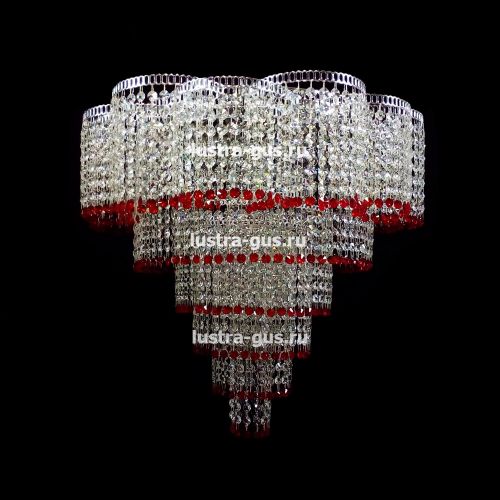 Люстра Лотос №3 цветная в Кирове Гусь Хрустальный