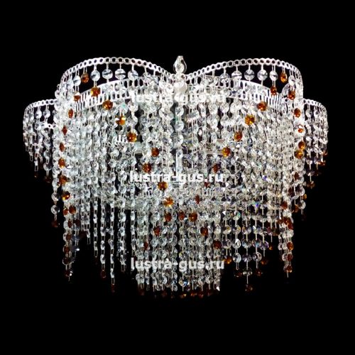 Люстра Ромашка №2 цветная в Кирове Гусь Хрустальный