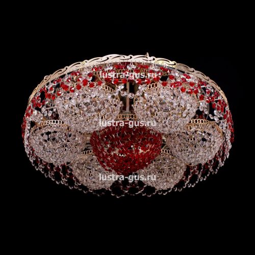 Люстра Вьюга №3 цветная в Кирове Гусь Хрустальный