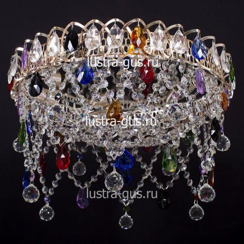 Люстра Паутинка разноцветная в Кирове Гусь Хрустальный
