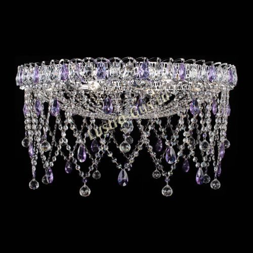 Люстра Паутинка фиолетовая в Кирове Гусь Хрустальный