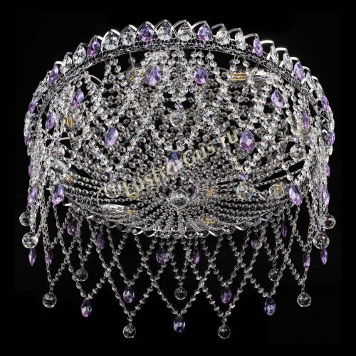 Люстра Паутинка фиолетовая в Кирове Гусь Хрустальный