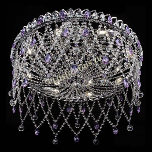 Люстра Паутинка фиолетовая в Кирове Гусь Хрустальный