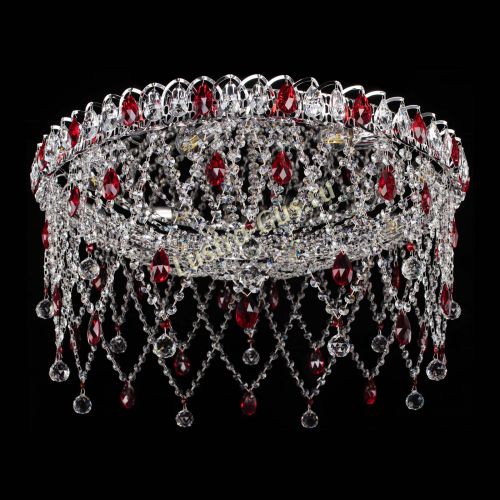 Люстра Паутинка красная в Кирове Гусь Хрустальный