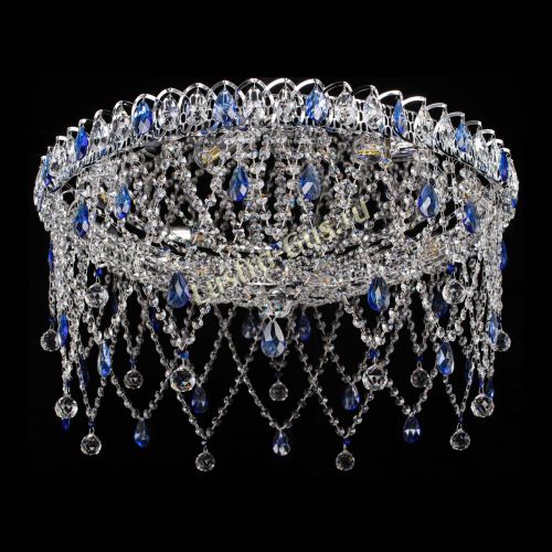 Люстра Паутинка синяя в Кирове Гусь Хрустальный