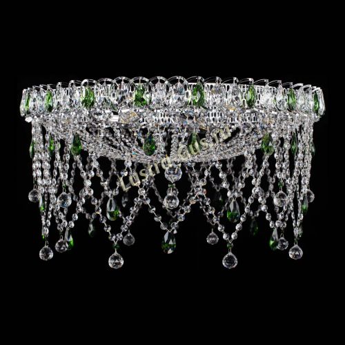 Люстра Паутинка зеленая в Кирове Гусь Хрустальный