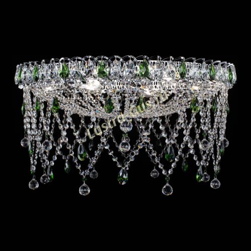 Люстра Паутинка зеленая в Кирове Гусь Хрустальный