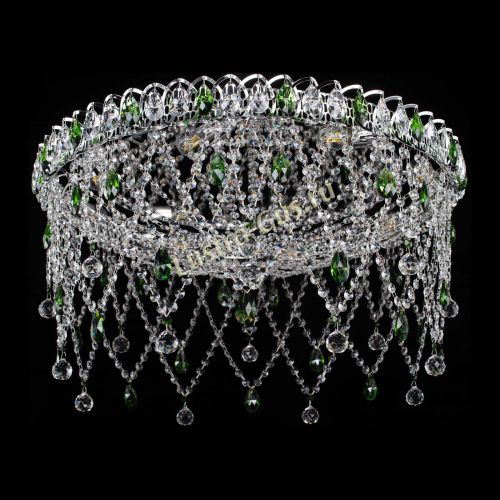 Люстра Паутинка зеленая в Кирове Гусь Хрустальный