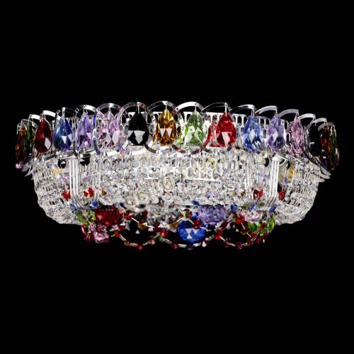 Люстра Снежинка разноцветная в Кирове Гусь Хрустальный