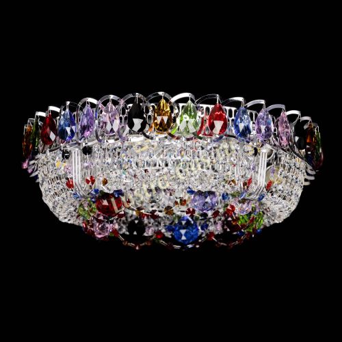 Люстра Снежинка разноцветная в Кирове Гусь Хрустальный