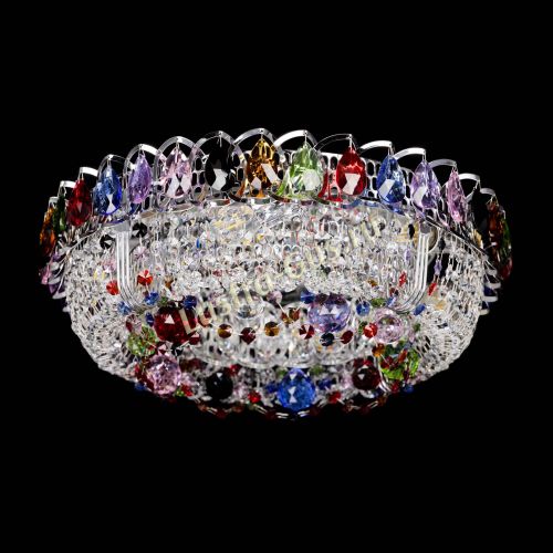 Люстра Снежинка разноцветная в Кирове Гусь Хрустальный