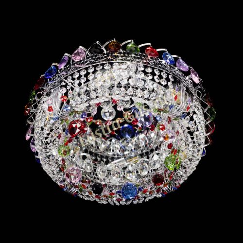 Люстра Снежинка разноцветная в Кирове Гусь Хрустальный