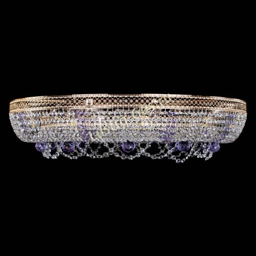 Люстра Снежинка Венеция №10 фиолетовая в Кирове Гусь Хрустальный