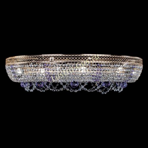 Люстра Снежинка Венеция №10 фиолетовая в Кирове Гусь Хрустальный