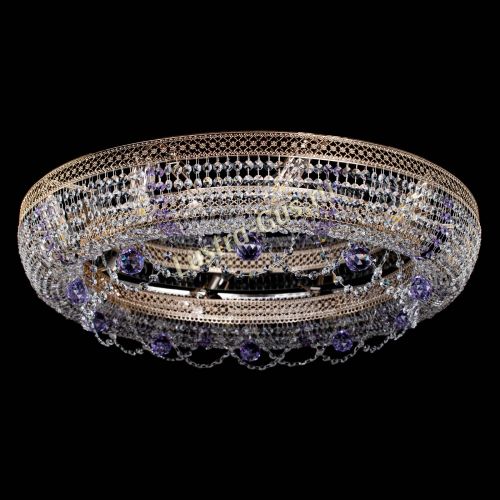 Люстра Снежинка Венеция №10 фиолетовая в Кирове Гусь Хрустальный
