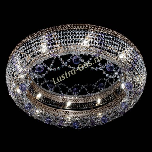 Люстра Снежинка Венеция №10 фиолетовая в Кирове Гусь Хрустальный